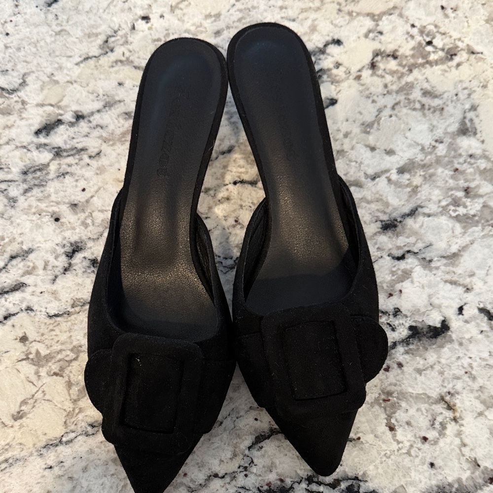 Fericzot Chic Black Women's Mules size 8 1/2